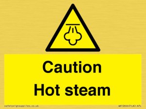 Caution Hot steam